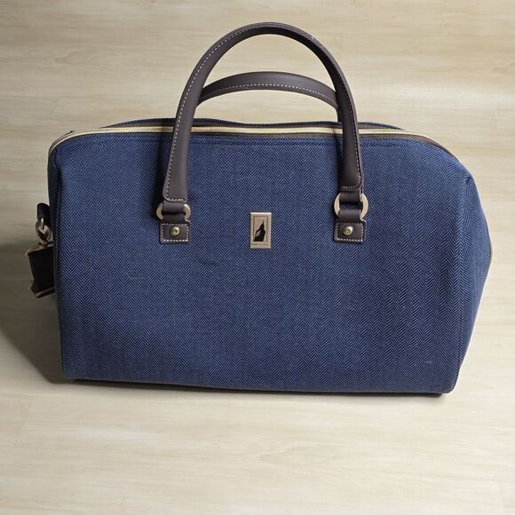 Satchel Other - London Fog Yorkshire Large Satchel Bag Navy Blue New with Tags